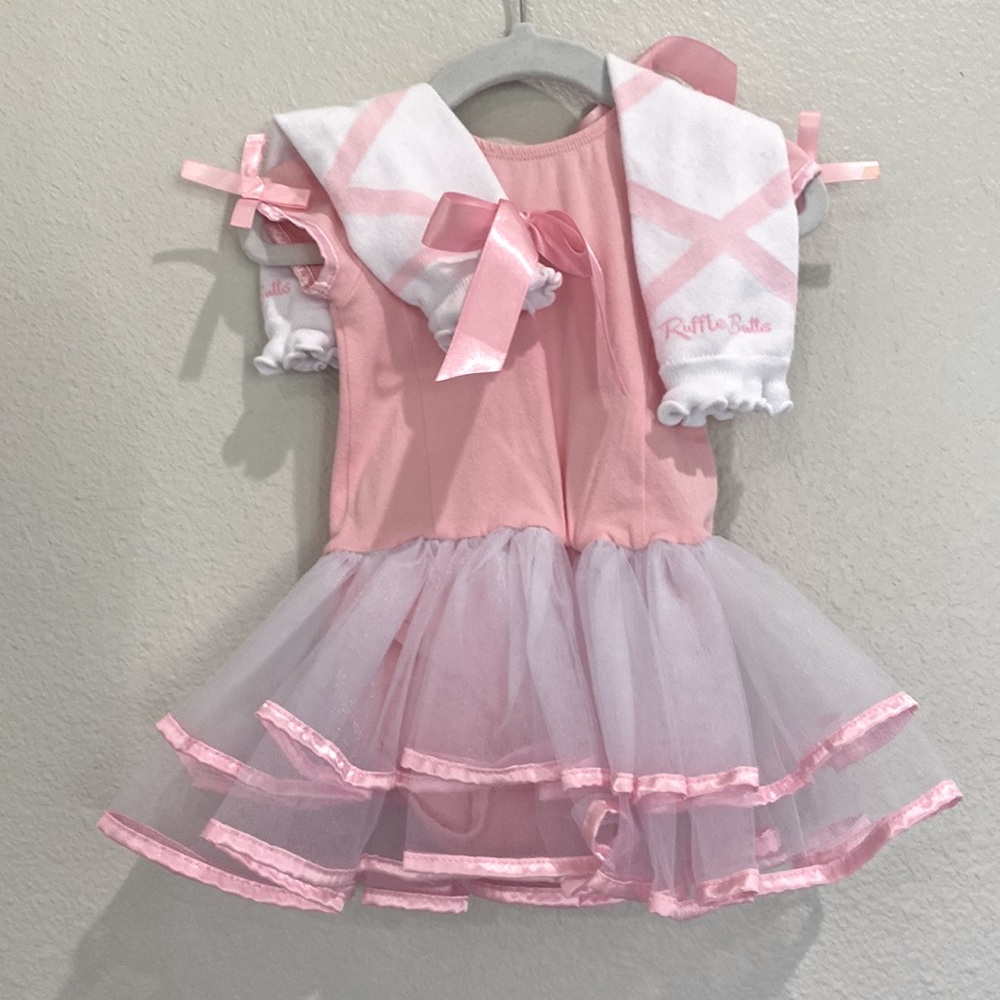 Ballet Tutu with leg warmers.